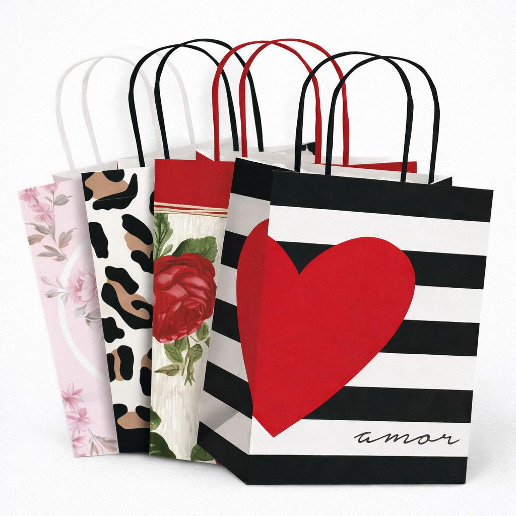 Bolsa fantasía con manija línea femenina - Pack x10 unidades