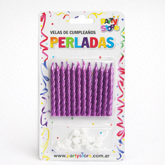 Velas para tortas - Blister x 10 unidades
