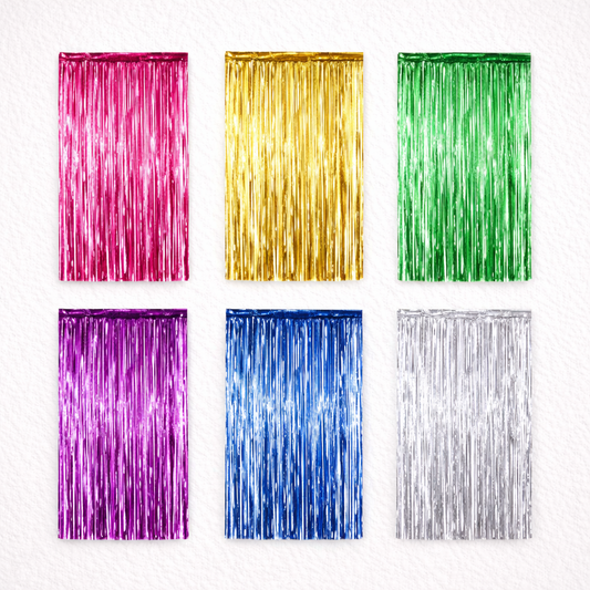 Cortinas metalizadas colores varios