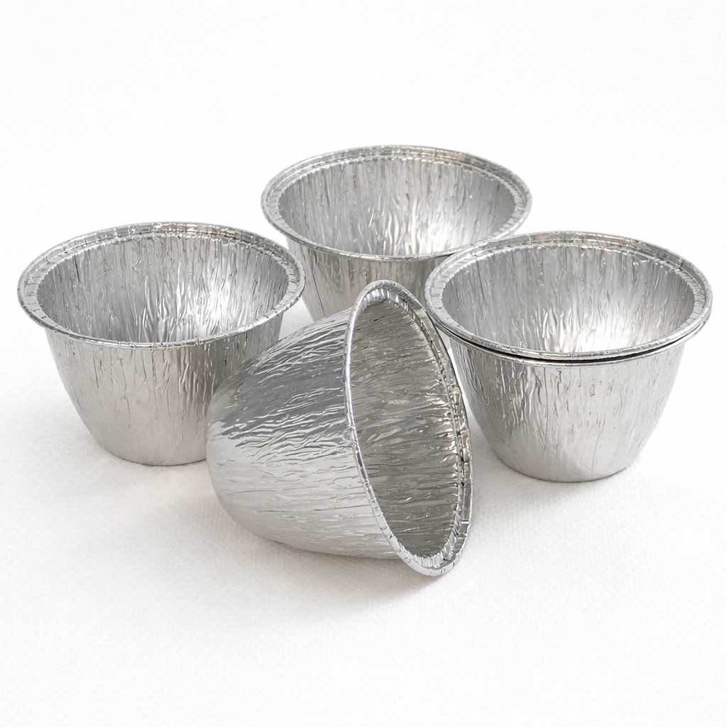 Molde aluminio descartable para flan - Pack x100 unidades