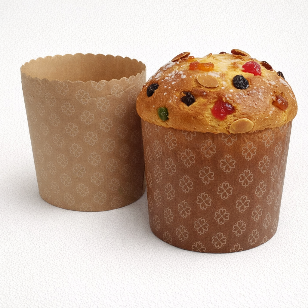 Molde pan dulce papel descartable - Pack x100 unidades