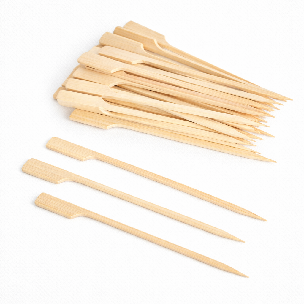Pinchos bambu - Pack x100 unidades 6 cm.