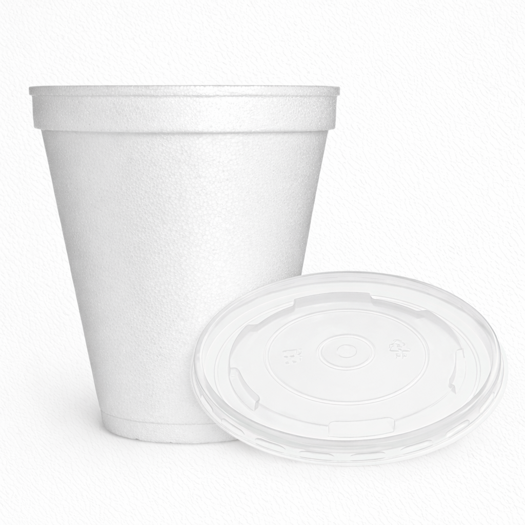 Vaso térmico descartable telgopor - Pack x100 unidades