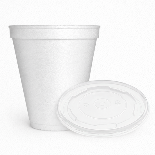 Vaso térmico descartable telgopor - Pack x100 unidades