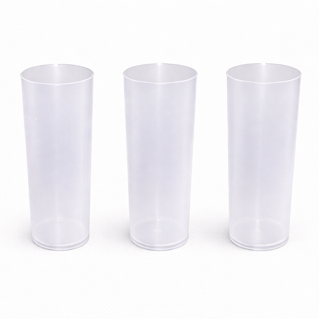 Vaso trago largo traslúcido - Pack x100 unidades